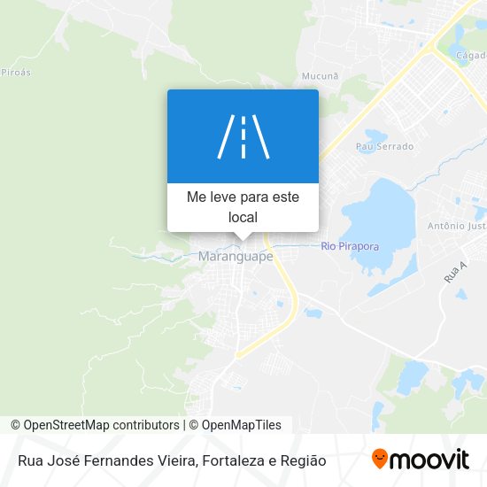 Rua José Fernandes Vieira mapa