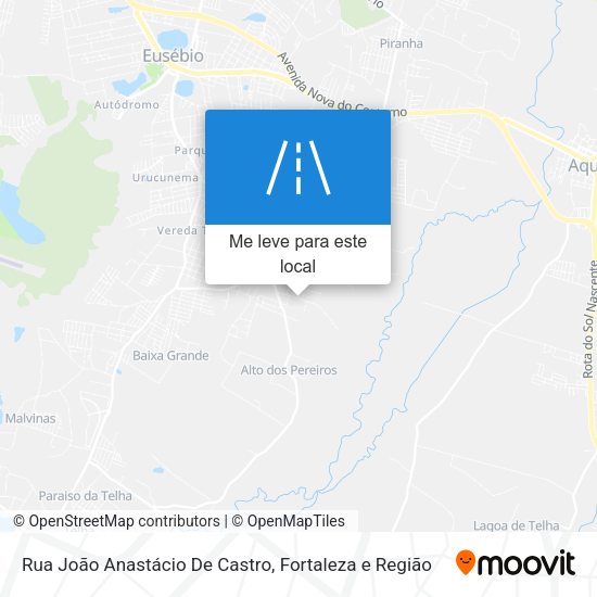 Rua João Anastácio De Castro mapa