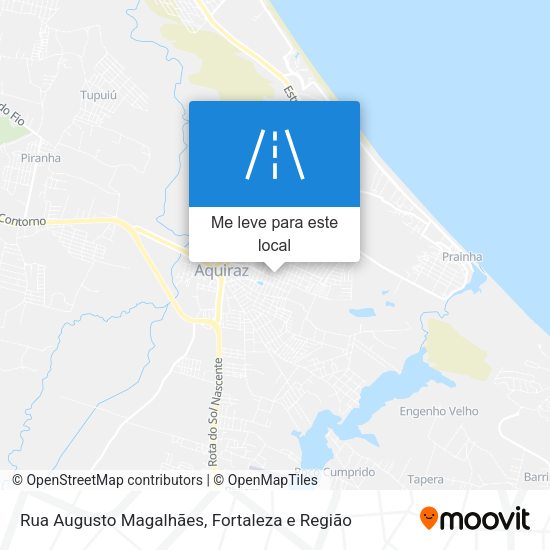 Rua Augusto Magalhães mapa