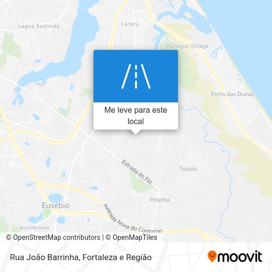 Rua João Barrinha mapa