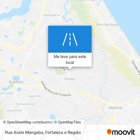 Rua Assis Mangaba mapa