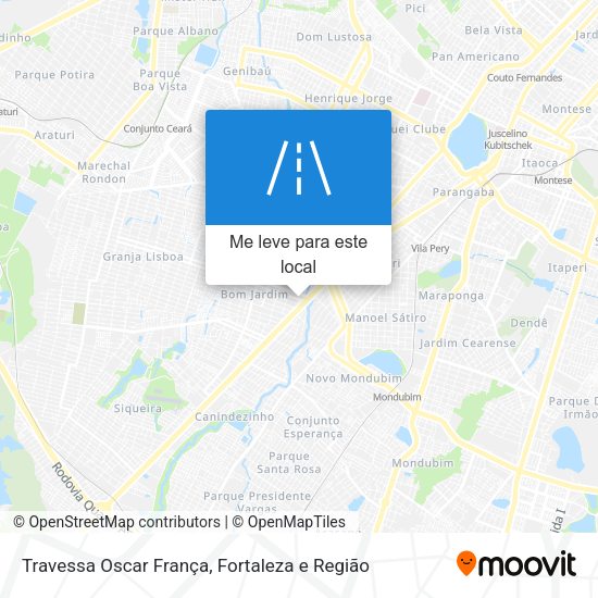 Travessa Oscar França mapa