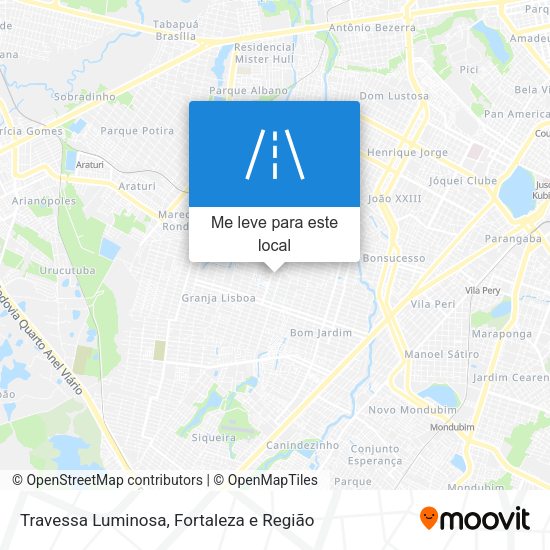 Travessa Luminosa mapa