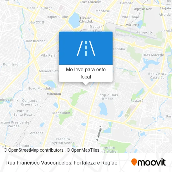 Rua Francisco Vasconcelos mapa