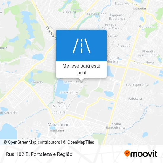 Rua 102 B mapa