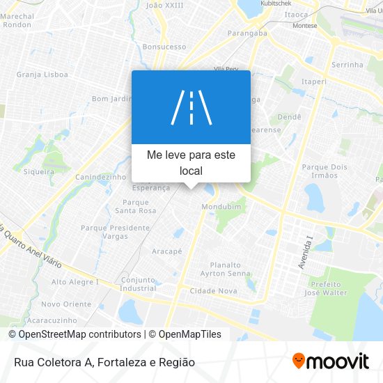 Rua Coletora A mapa