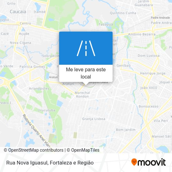 Rua Nova Iguasul mapa