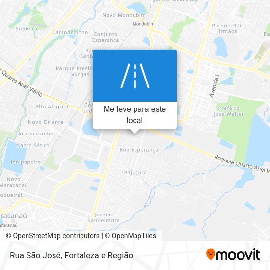Rua São José mapa