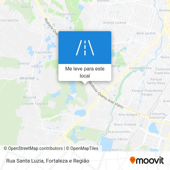 Rua Santa Luzia mapa