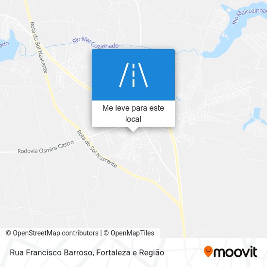 Rua Francisco Barroso mapa