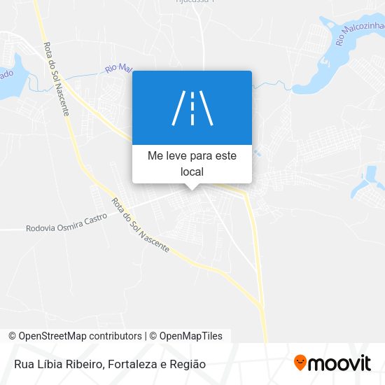 Rua Líbia Ribeiro mapa