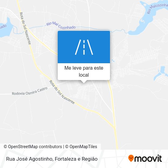 Rua José Agostinho mapa