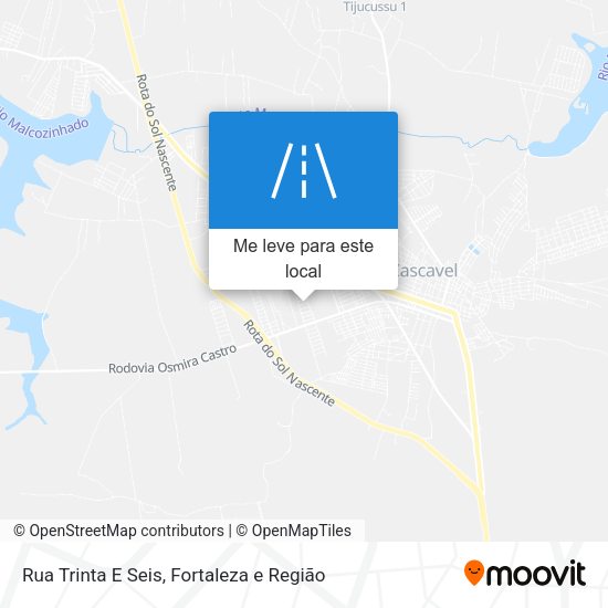 Rua Trinta E Seis mapa