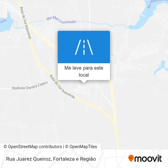 Rua Juarez Queiroz mapa
