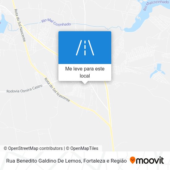 Rua Benedito Galdino De Lemos mapa