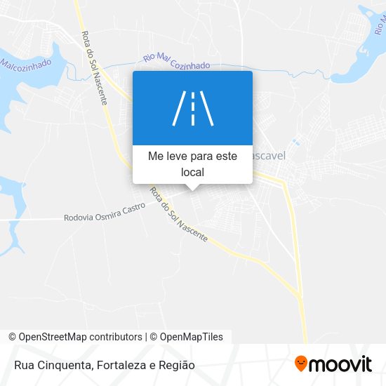 Rua Cinquenta mapa
