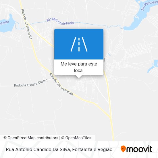 Rua Antônio Cândido Da Silva mapa