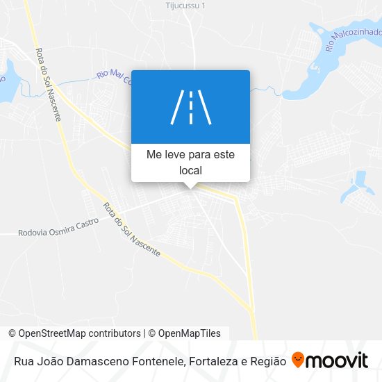 Rua João Damasceno Fontenele mapa