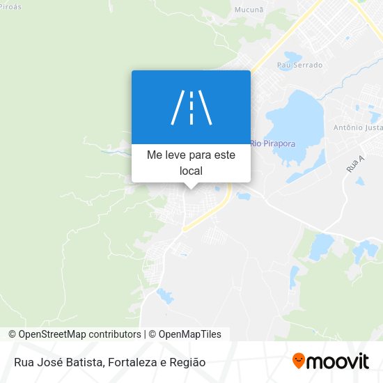 Rua José Batista mapa