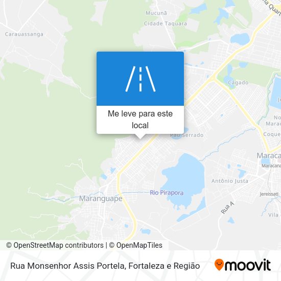 Rua Monsenhor Assis Portela mapa