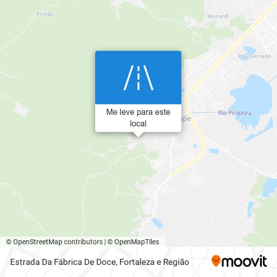 Estrada Da Fábrica De Doce mapa