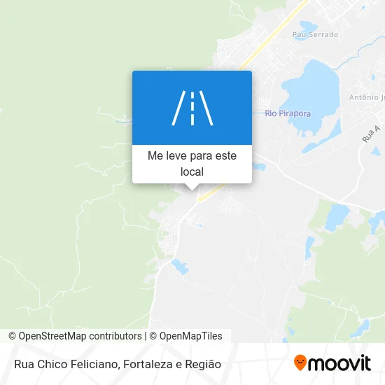 Rua Chico Feliciano mapa