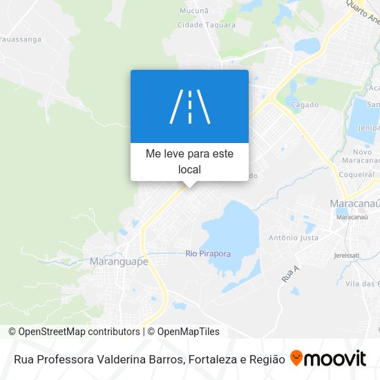 Rua Professora Valderina Barros mapa