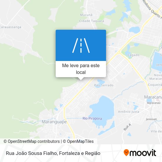 Rua João Sousa Fialho mapa