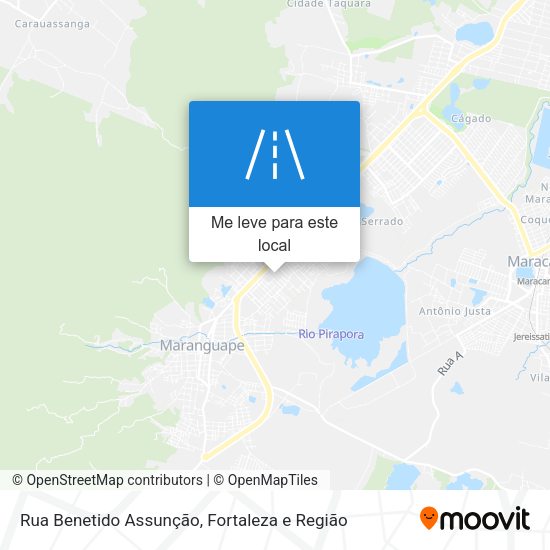Rua Benetido Assunção mapa