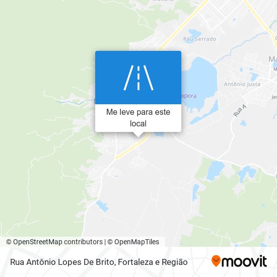 Rua Antônio Lopes De Brito mapa