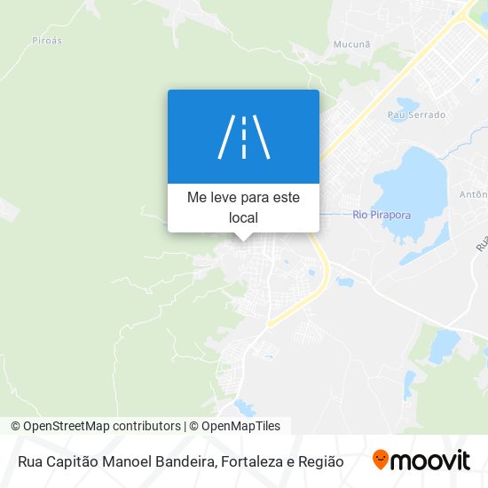 Rua Capitão Manoel Bandeira mapa