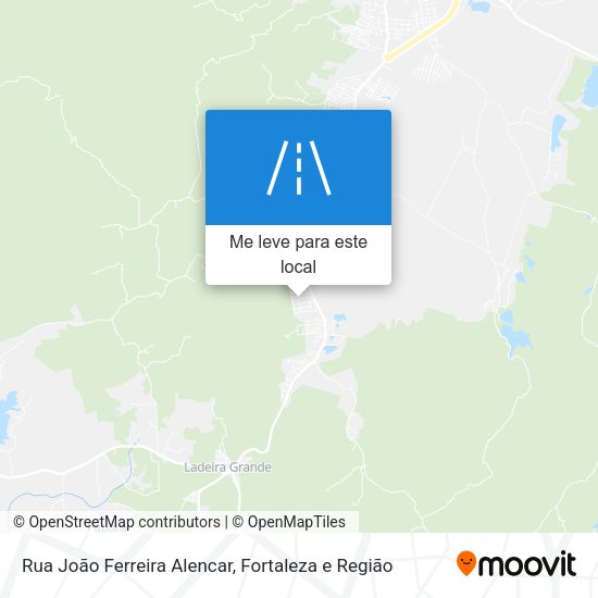 Rua João Ferreira Alencar mapa