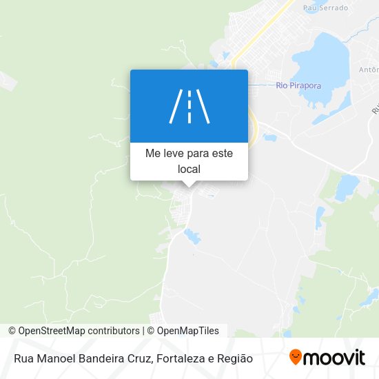 Rua Manoel Bandeira Cruz mapa