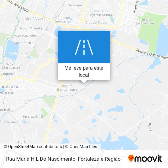 Rua Maria H L Do Nascimento mapa