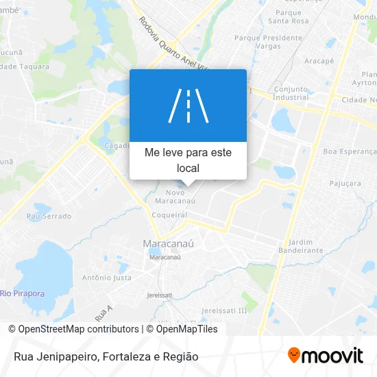 Rua Jenipapeiro mapa