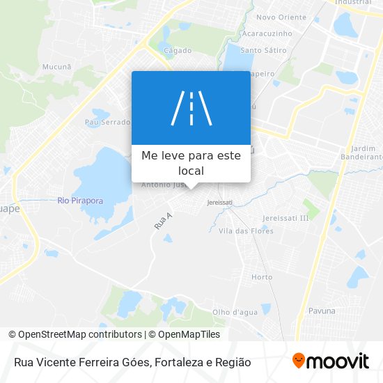 Rua Vicente Ferreira Góes mapa