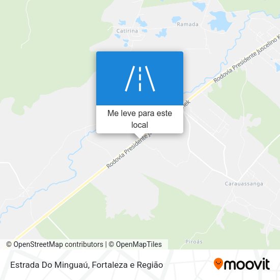 Estrada Do Minguaú mapa