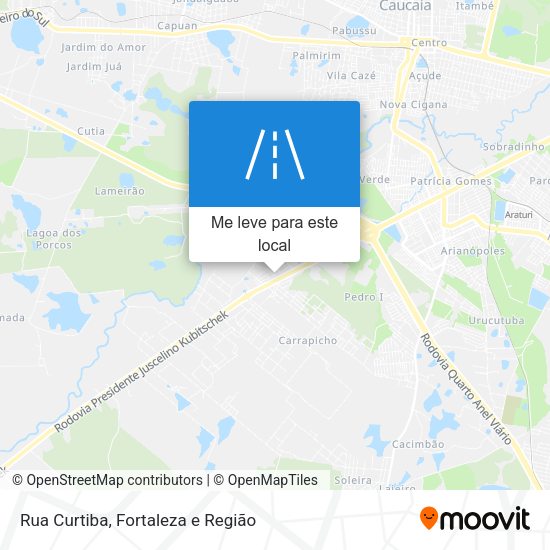 Rua Curtiba mapa