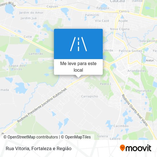 Rua Vitoria mapa