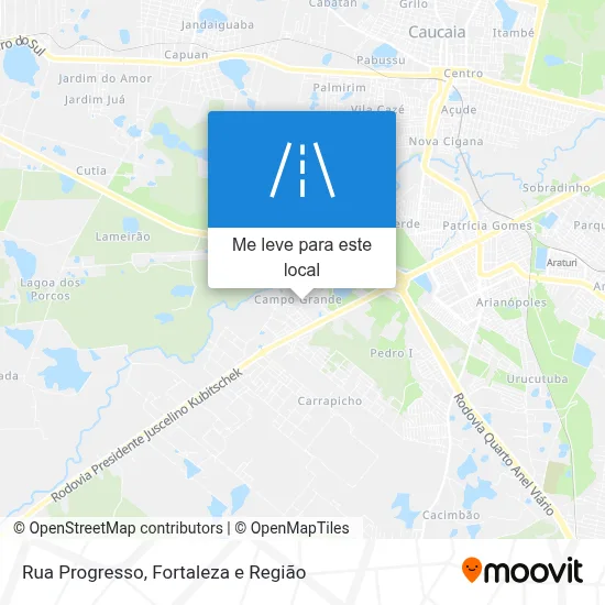 Rua Progresso mapa