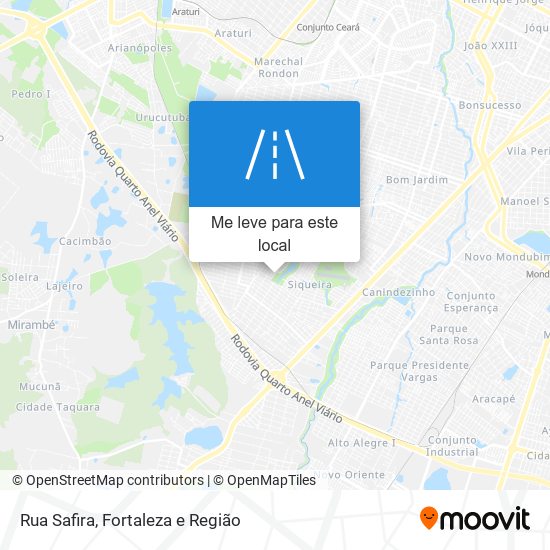 Rua Safira mapa