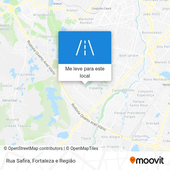 Rua Safira mapa