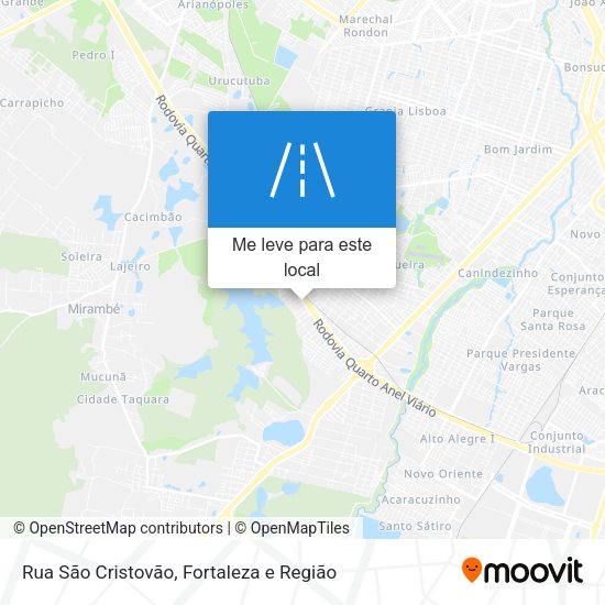 Rua São Cristovão mapa