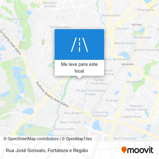 Rua José Gonsalo mapa