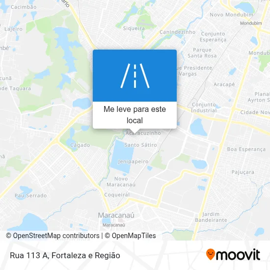 Rua 113 A mapa
