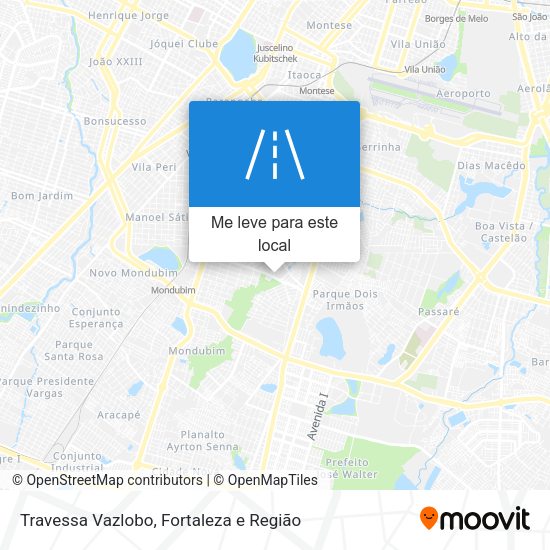 Travessa Vazlobo mapa