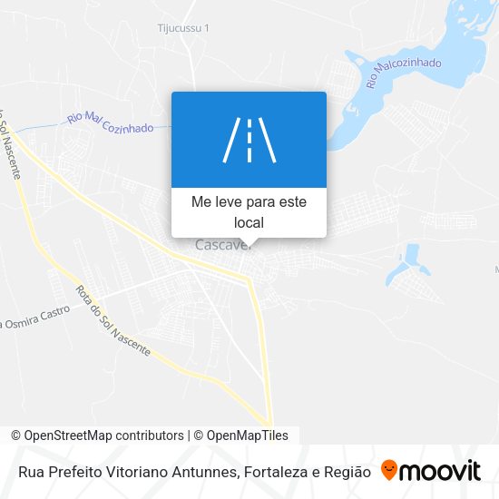 Rua Prefeito Vitoriano Antunnes mapa