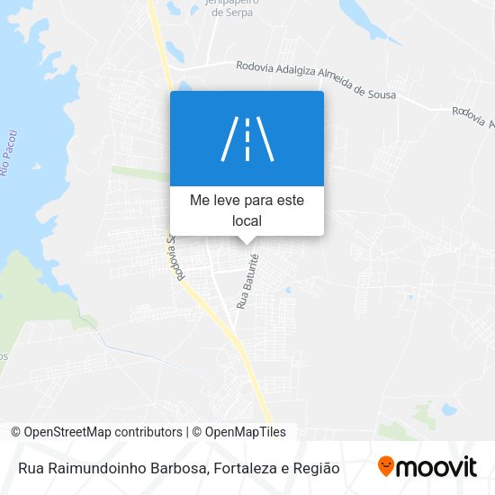 Rua Raimundoinho Barbosa mapa