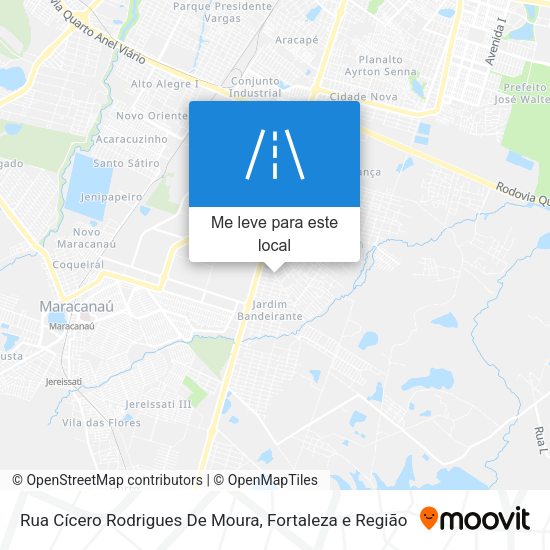 Rua Cícero Rodrigues De Moura mapa