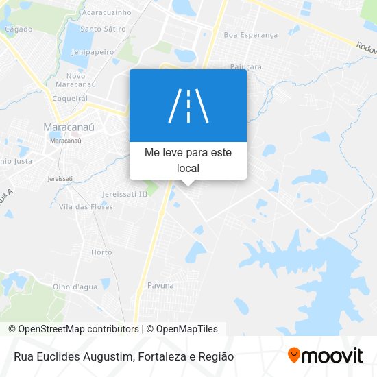 Rua Euclides Augustim mapa
